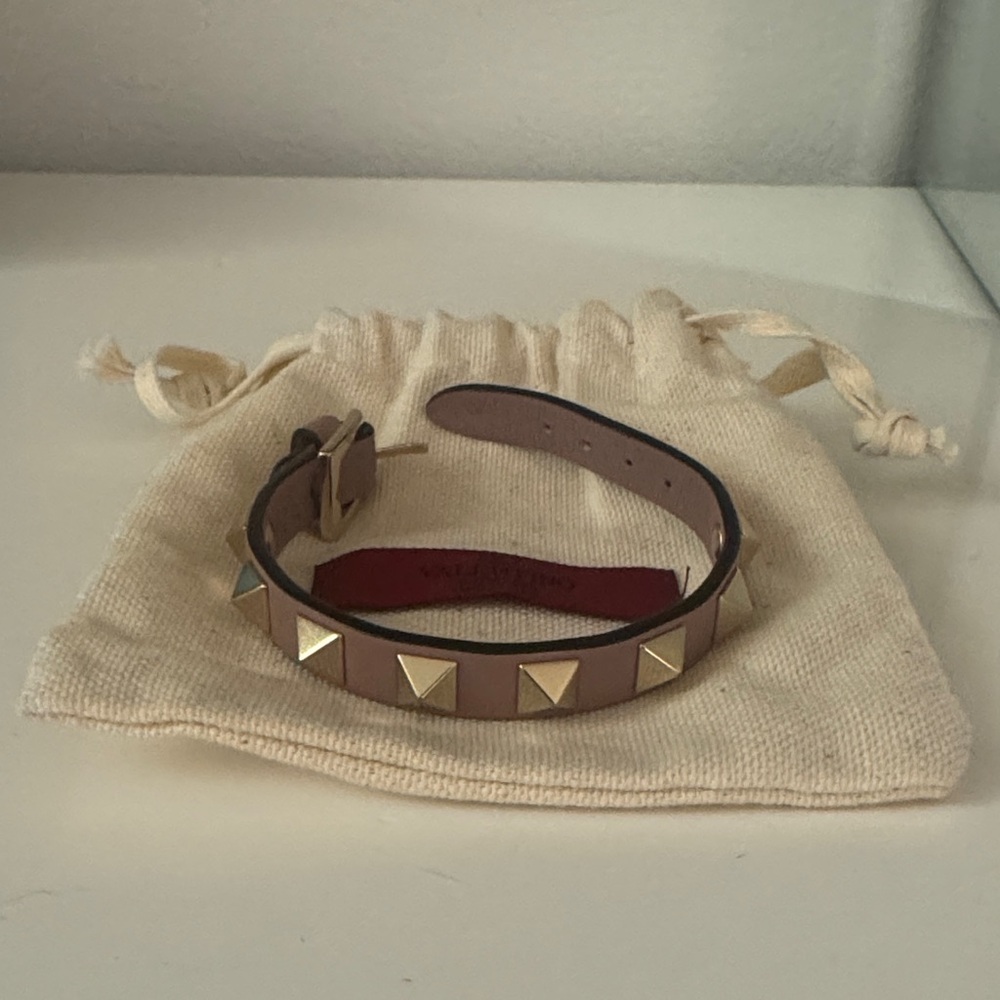 Valentino Rockstud Leather Bracelet